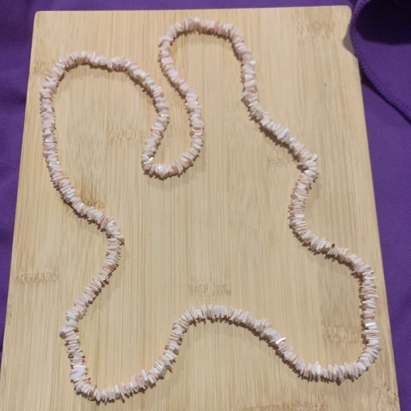Vintage Light Pink Puka Shell Necklace - Picture 1 of 4